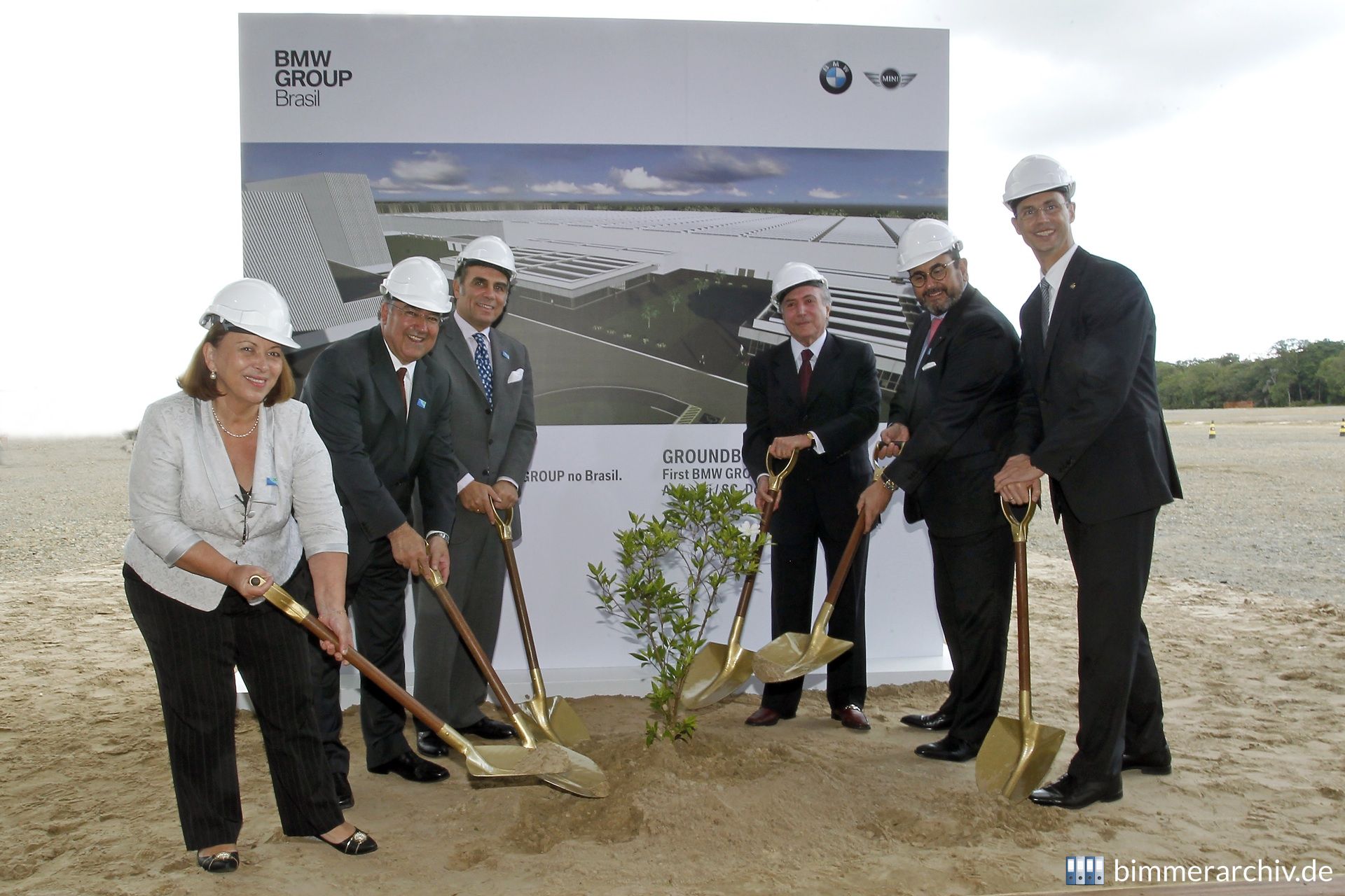 Groundbreaking for the new BMW Group Plant Araquari, Brazil
