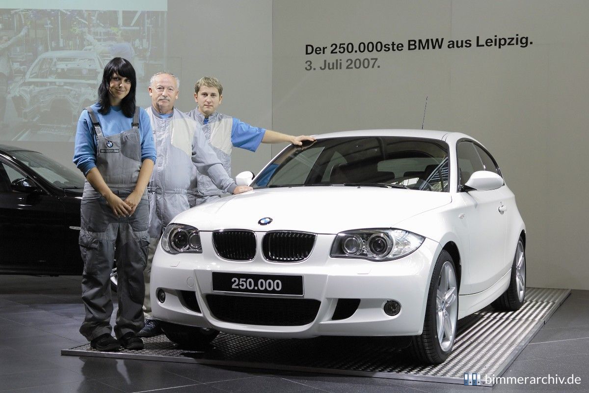 BMW 118d am 3. Juli 2007, das 250.000ste Fahrzeug