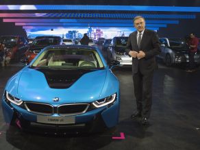 BMW Press Conference - Dr.-Ing. Norbert Reithofer and the BMW i8