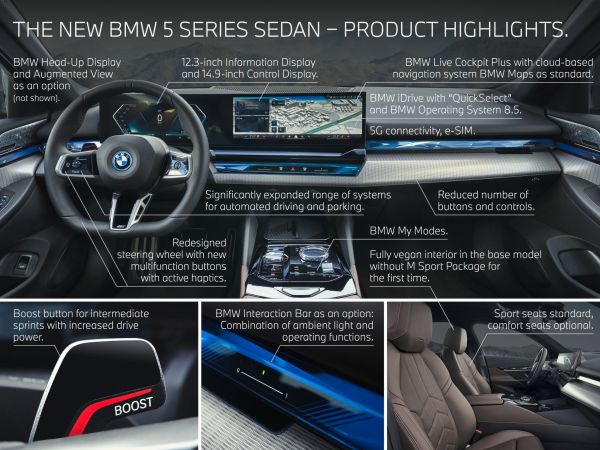 BMW 5 Series Sedan - Highlights